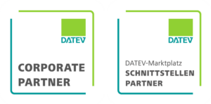 Badge DATEV: DATEV-Marktplatz Schnittstellen Partner und Corporate Partner-800px Badge DATEV: DATEV-Marktplatz Schnittstellen Partner und Corporate Partner