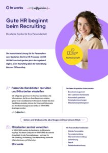 Partnerschaft softgarden und HR WORKS