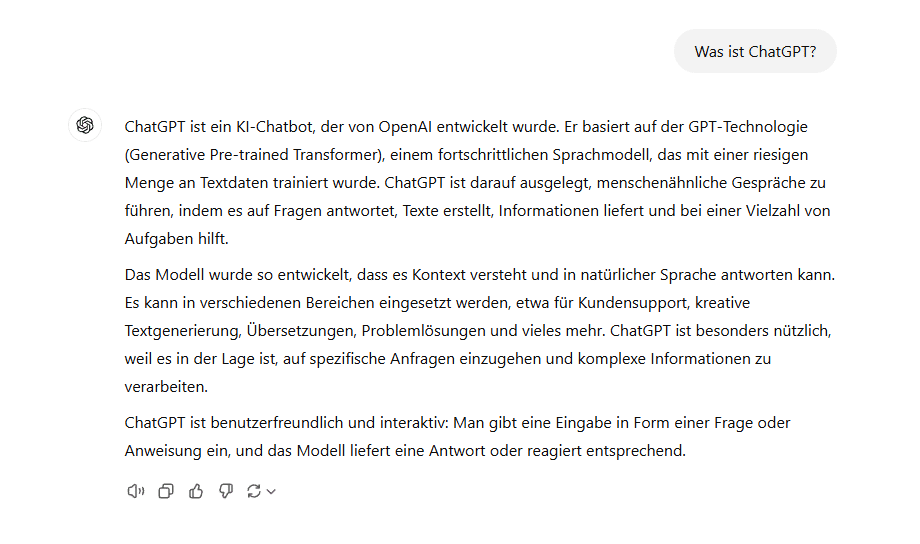 KI im Personalwesen: So sieht ein Beispiel für einen Text mit ChatGPT aus. KI im Personalwesen: So sieht ein Beispiel für einen Text mit ChatGPT aus.