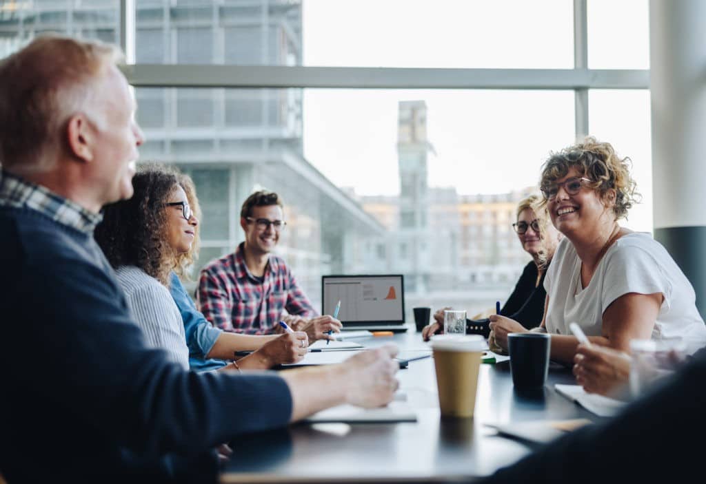 Teilnehmer auf einer HR WORKS Schulung